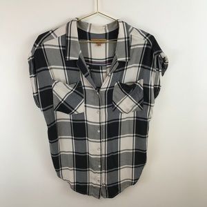 Jachs Girlfriend | Quinn Plaid Short sleeve Tee